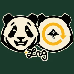 LRG Camiseta Panda Treesearch-Hombres Camisetas