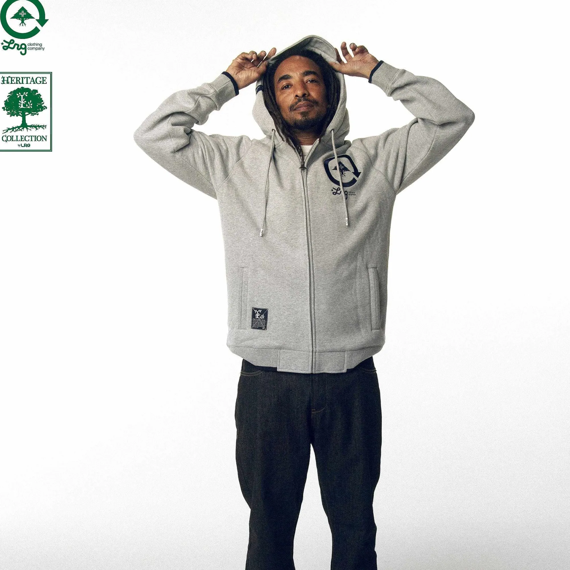 LRG Sudadera Con Capucha Grass Roots-Hombres Sudaderas Con Capucha Y Sudaderas